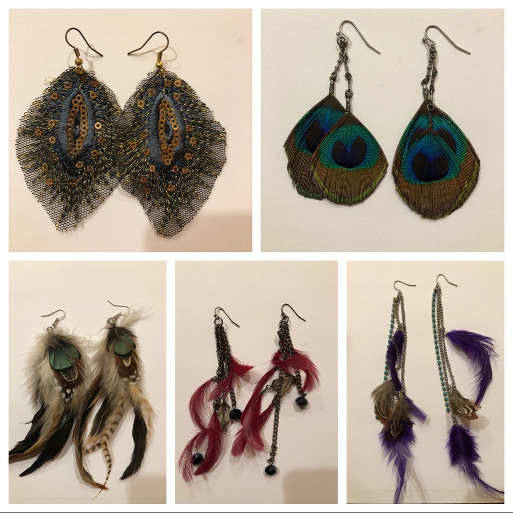 Assorted Feather Earrings
